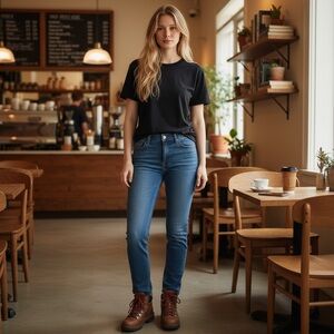 NWT Prana Women's Sienna Jeans Mid‎ Rise Skinny Stretch Organic 25 Tall Inseam